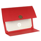 St. James - Porte-certificats/porte-documents - Sceau d'or avec un ruban d'or - rouge - paquet de 5-Insertion facile de documents de format lettre (8-1/2 x 11 po) dans les fentes d'angle découpées à la forme