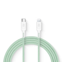 LOGiiX - Vibrance Connect USB-C vers Lightning - Vert-Câble de charge coloré et ultra-durable de 1,5 m pour charger rapidement les appareils Apple