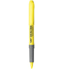 BIC - Brite Liner Grip Surligneurs - pointe biseautée - couleurs variées - Paquet de 5-Couleurs fluorescentes très brillantes faciles à remarquer