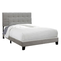 Monarch Specialties - 5920F Lit Double - Tissus Gris-LIT