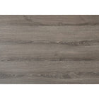 Monarch Specialties - 3055 Table D'Appoint 44 po L - Taupe Foncé/Verre Trempe-Dessus de table en similibois à panneaux épais, finition taupe