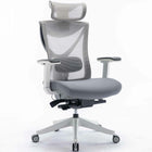 MotionGrey - AirGlide Series - Chaise de bureau ergonomique pour bureau d'ordinateur executif - Blanc-Accoudoirs rembourres à 4 reglages directionnels pour regler l'accoudoir vers le haut et vers le bas, vers l'avant et vers l'arriere, glisser d'un côte à l'autre et tourner d'un côte à l'autre.