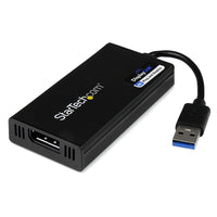 StarTech  Adaptateur de carte graphique vidéo externe multiécran USB 3.0 vers DisplayPort 4K-Visionnez le contenu vidéo 4K de votre ordinateur sur un moniteur DisplayPort. L’adaptateur USB 3.0 vers DisplayPort 4K permet à votre système de restituer des images 4K même si ce dernier ne prend pas en charge la résolution Ultra HD