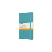 Moleskine – Carnet de la collection Classic, ligné, couverture souple, bleu récif, 7,5 po x 9,75 po-192 pages, papier de couleur ivoire, 7,5 po x 9,75 (po)