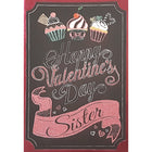 Rosedale - Cartes de souhaits/Enveloppes - Joyeuse St-Valentin Soeur - 5-1/2 po x 8 po - paquet de 12-Imprimées sur un papier de qualité non couché