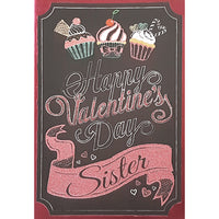 Rosedale - Cartes de souhaits/Enveloppes - Joyeuse St-Valentin Soeur - 5-1/2 po x 8 po - paquet de 12-Imprimées sur un papier de qualité non couché