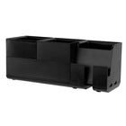 Bostitch Office Konnect Range-tout empilable, ensemble de 4 pièces, noir-L'ensemble comprend deux plateaux de rangement, un plateau pour accessoires, une fente et un support intégrés pour un rangement et une organisation maximum