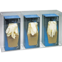 Distributeur de gants triple de luxe, SAO743, acrylique-Transparent