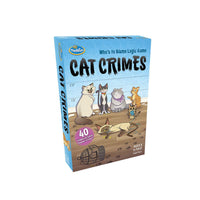 ThinkFun Crimes de Chats - Anglais-Cat Crimes est un jeu de logique amusant et un défi casse-tête où vous devez résoudre le puzzle afin de trouver le chat criminel.