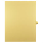 Markmaker - Intercalaires imprimes Legal, Chamois, 1/25th coupe, format lettre, sans trous, 25 tabs/PQT, 5 PQT/Boite, Numero 189-Intercalaires imprimes Legal