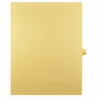 Markmaker - Intercalaires imprimes Legal, Chamois, 1/25th coupe, format lettre, sans trous, 25 tabs/PQT, 5 PQT/Boite, Numero 189-Intercalaires imprimes Legal