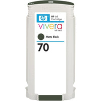 HP – Cartouche d’encre noire à finition mate 70 (C9448A)-Noir mat