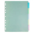 JAM Paper – Intercalaires, 5 onglets (375032921)-Intercalaires d’index en plastique de 5 onglets