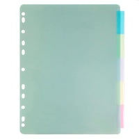 JAM Paper – Intercalaires, 5 onglets (375032921)-Intercalaires d’index en plastique de 5 onglets