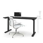 Bestar – Table motorisée à hauteur réglable, 30 po x 60 po, noir (65867-18)-Le mécanisme répond aux ou dépasse les normes de performance ANSI/BIFMA.