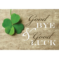 Millbrook Studios – Cartes de souhaits et enveloppes, Good Bye & Good Luck, 5 3/8 x 7 3/4 po, 18/paquet (06739)-Imprimées sur papier cartonné non couché