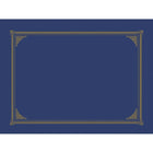 Geographics – Couvertures pour documents et certificats, texture de lin, 9 3/4 po x 12 1/2 po, bleu marine, paq./6-80 lb Papier texturé