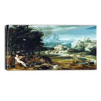 Designart – Toile imprimée, Paysage avec Orphée, Nicolas Poussin (PT5024-32-16)-Impression
