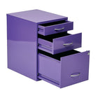 OSP Designs – Armoire de rangement de 22 po HPBF-512, violette-Serrures à clés différentes