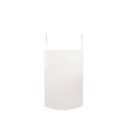 Mirrorize - Miroir De Toilette Haut Sur Toute La Longueur Au-Dessus De La Porte - 42" x 14" - Blanc-Sa haute fonction s'adapte à toutes les portes de taille standard