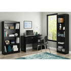 South Shore – Petit bureau Axess, noir pure-2 TIROIRS: rangez crayons, cartables et cahiers notes dans les deux tiroirs sur coulisses en métal de ce bureau, qui sont tous les deux très solides.