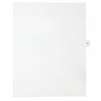Mark Maker – Onglets séparateurs juridiques blancs, 1/15 onglets, format lettre, sans trous, lettre G, 25/paquet-Onglets séparateurs blancs, 1/15 onglets