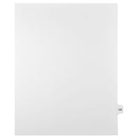 Mark Maker – Onglets séparateurs juridiques blancs, 1/15 onglets, format lettre, sans trous, numéro 133, 25/paquet-Onglets séparateurs blancs, 1/15 onglets