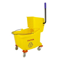 Johnny Vac – Ensemble seau et tordeur à pression latérale, BU36YE, 9,4 gal (36 l)-Ensemble seau et tordeur à pression latérale de luxe