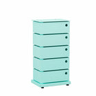Simply - Unité de stockage 14.96"W x 10.43"D x 28.35"H - Teal-Chaque bac pivote pour offrir un accès rapide