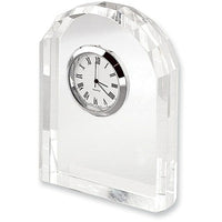 Elegance – Horloge arche de cristal-Accessoire idéal pour un bureau de direction.
