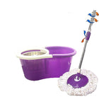 Smart-Link- 360 degrés Spin Mop et Twist facile Spinning inox seau sec, violet-Mouilleur de base sèche/base humide
