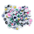 Yeux ronds de Charles Leonard Creative Arts, couleurs/tailles assorties, paquet de 800-Couleurs assorties