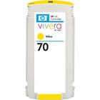 HP – Cartouche d’encre jaune 70 (C9454A)-Jaune