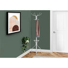 Monarch Specialties - 2030 Patere Avec Soutien Parapluie - Metal Blanc-Porte-parapluie intégré