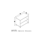 Pro-Linea – Bibliothèque à 2 tablettes, blanc-Construction de 1 po de calibre commercial avec surfaces au fini en mélamine résistant aux égratignures, aux taches et à l’usure.