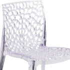 Flash Furniture - Chaise auxiliaire empilable transparente de la série Vision-Conception artistique fluide