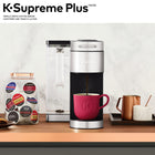 Keurig K-Supreme Plus - Cafetière une tasse à la fois pour capsule K-Cup  avec et technologie MultiJet et acier inoxydable - Argent-Infusions successives : Infusez immédiatement une deuxième tasse; il n’est pas nécessaire d’attendre que la cafetière se réchauffe