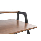 Can-Bramar Encora Writing Desk - Matte Black and Walnut-La tablette supérieure est parfaite pour y déposer des objets inspirants et des ouvrages de référence afin de rendre votre travail agréable et efficace