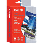 Canon - Papier photo mat, 4 x 6 po, 120 feuilles-Ce papier épais est idéal pour imprimer les photos au fini mat Le fond blanc brillant donne des couleurs vives  
