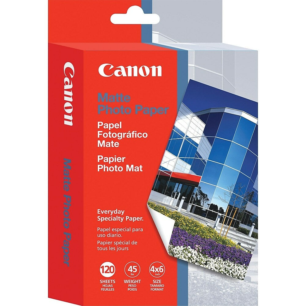 Canon - Papier photo mat, 4 x 6 po, 120 feuilles