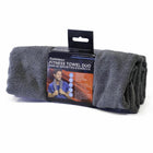 PurAthletics - Tovalloles De Fitness Les Benefices Du Microfibre 16po x 36po, Gris/Violet, paquet de 2-Gris Violet