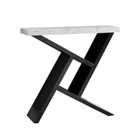 Monarch Specialties - 2406 Table D'Appoint - 36 po L/Console Noir/Simili-Ciment-Dessus rectangulaire épais offrant une généreuse surface pour tous vos objets