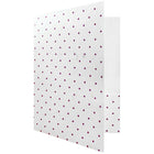 JAM Paper Chemises artisanales avec points bourgogne, 9 x 12 po, blanc, 12/paquet-2 pochettes
