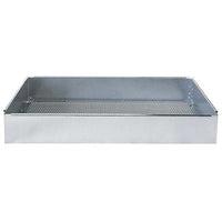 Justrite – Cuve de rinçage avec panier, 28 x 13 x 4 po-Avec revêtement en acier de calibre 26