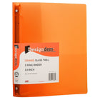 JAM PaperMD – Cartable à 3 anneaux Designders, 3/4 po, orange, 4/paquet-Orange