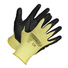 Forcefield - Gants enduits de nitrile de fibre d'aramide résistants aux coupures  - Noir - Très Grande-Résistant aux coupures