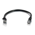 C2G - Câble de raccordement réseau Ethernet Cat6 Snagless non blindé (UTP) de 12 pieds - Noir-Longueur du câble : 12 pieds
