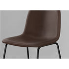Monarch Specialties - 7753 Tabouret De Bar - Simili-Cuir Brun/Metal Noir-Parfait pour des bureaux "debout", bar ou comptoir
