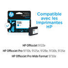 HP - 936 cartouche d’encre - rendement standard - cyan-Rendement par cartouche : environ 800 pages