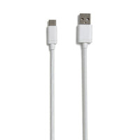 NXT Technologies - Câble tressé USB-C à USB-A, 4 pi, blanc-Le câble tressé de 4 pi résiste aux accrocs et aux enchevêtrements